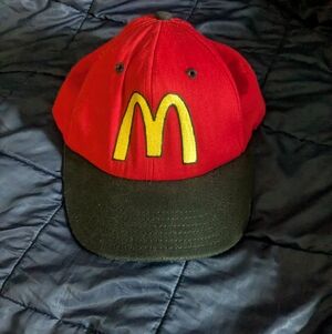 Vintage - Mcdonalds Employee Hat Made In USA Rare